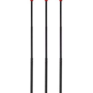 Dreifach-Ruten-Auflagen in einem Teleskop-Halter für Angelruten mit einer Länge von 30-75cm