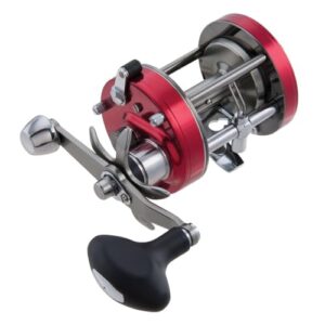 Fischangelrolle Abu Garcia Ambassadeur 7000, Rot, professionelle Angelrolle mit ADS-Spulen-Design und Carbon-Matrix-Drag-System