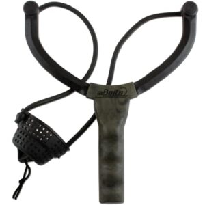 Hochwertige Futterschleuder für Angler mit ergonomischem Griff und großer Reichweite