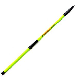 Klassische Bologneserute mit Rutenringen und Rollenhalter für Posenangeln, Glasfaser / SiC (Ringe), 3m-5m, Semiparabolische Action, 5-teilig