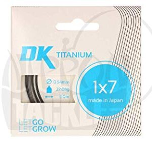 Hochwertiges Titanfach Deka Titanium 1x7 mit Tragkraft von 18 kg und Durchmesser von 0,42 mm. Elastisches Fach aus Japan für verschiedene Anwendungen.