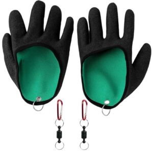 Angelhandschuhe mit Magnetverschluss, perfekt für Outdoor-Aktivitäten und Raubfischangeln, Wasserdicht und Bissfest