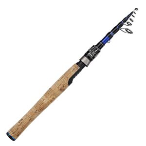 Tragbare Teleskop-Angelrute aus hochwertigem 24T Carbon-Rohling mit solider Carbon-Spitze und Korkgriff für professionelles Fischen, ideal für Forellenangeln, Barschangeln und Kajakfischen.