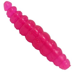 Pink Gummiköder für Forellenausfischerei mit Käse Aroma, 10 Stück