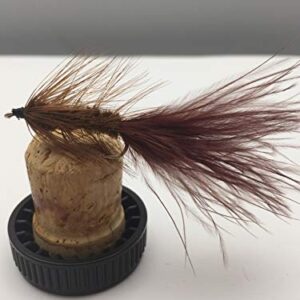 Wooly Bugger Brown Fly Fishing Prime Collection, hochwertige Körpertyp-Fliege für Forellen, 8 Stück in Einheitsgröße, verpackt in Großbritannien