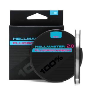 Hellmaster 100% Fluorocarbon Angelschnur - Vorfachschnur für Raubfische (0,16mm - 2,55kg - 50 Meter)
