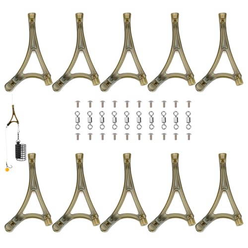 10 Stück Anti-Tangle Abstandshalter für Karpfenmontagen, wirbelfreie Hülsen für Köderaufbau, langlebiges Angelzubehör