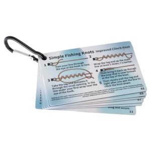 Wasserdichte Knoten-Karten 6 Stück, Leitfaden für Angler, Männer, Vater, Ehemann, Frauen, Anfänger, Teich, See, Bachangeln