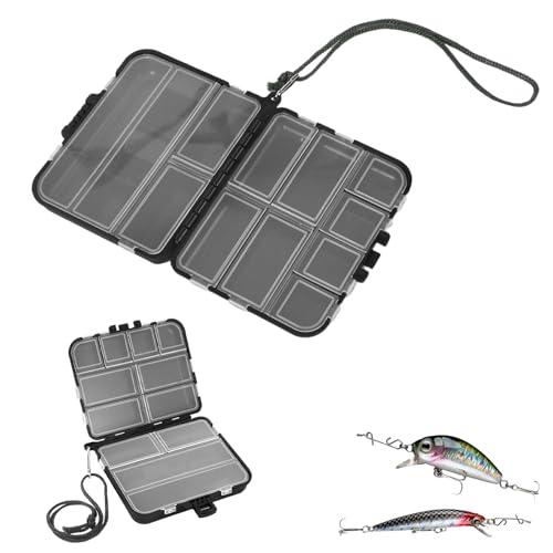 Vielseitiger Angelkoffer fuer Koeder und Blei, Wasserdicht und Kompakt, ideal fuer Outdoor-Angeltouren