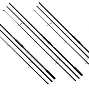 Hochwertige Karpfenrute mit 3-teiliger Konstruktion und stabilen Schaft für die Jagd auf Großkarpfen in Seen, Flüssen und Teichen