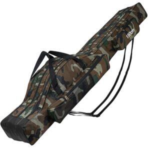 Tragbare Angeltasche mit 3 Fächern, faltbar und wasserdicht, ideal für Fischer und Angelrute