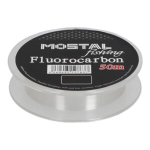 Mostal Fluorocarbon 50m Spule Vorfachschnur, unsichtbar unter Wasser, hohe Abriebfestigkeit, starke Tragkraft, perfekt für Spinn-, Karpfen-, Feeder- und Allroundangeln