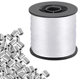 Transparenter Nylonfaden 0,8mm x 200m für Angel, Dekoration und Crafting
