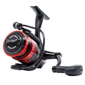 Penn Fierce IV Spinnrolle, schwarzes und rotes Meerangeln für Boot, Kajak, Ufer, Jiggen, Surfen und Allround-Einsatz
