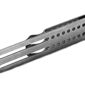 Stahlschraube für Erwachsene, unisex Clip aus hochwertigem Metall in Silber, 9,3 cm lang