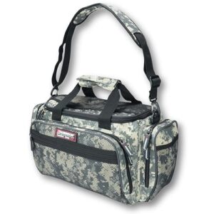 Angeltasche mit Schaumpolsterung und strapazierfähigem Material für die Jagd, Camouflage-Design, Tragegurt verstellbar