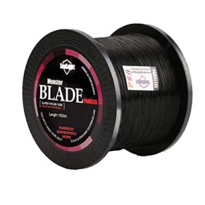Seaknight Blade Nylon Angelschnur Monofil Karpfen Salzwasser, 1000m, für Forellen mit Gewichten von 2-35lb, in verschiedenen Farben wie Schwarz, Weiß, Blau, Grün und Gelb.