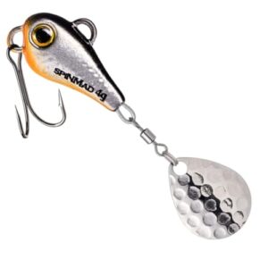 Hochwertiger Jig Spinner für Raubfischangeln, 4g Gewicht, strake Vibrationen und effektiver Angelattrappe