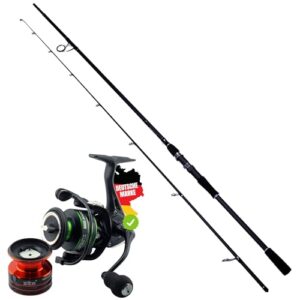 Spinnrute Barsch Zander Hecht aus 24T Carbon SIC-Beringung 225-255cm 5–85g + Spinnrolle Base 2000 3000 4000