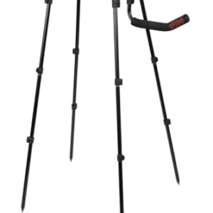 Spomb MK2 Einzeleimerständer für Karpfenangeln, Spodding Baiting Station mit sicheren Beinen und schnell aufstellbarem Nockenverriegelungssystem, integrierte gepolsterte Rutenablage, passend für quadratische 10- und 17-Liter-Eimer