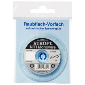 Stroft Vorfachschnur NiTi Polywire 5 Metern lang, Durchmesser 0,35 Millimeter, Gewicht 14,0 Kilogramm. Hochwertige Schnur aus NiTi-Polywire für verschiedene Anwendungen geeignet.