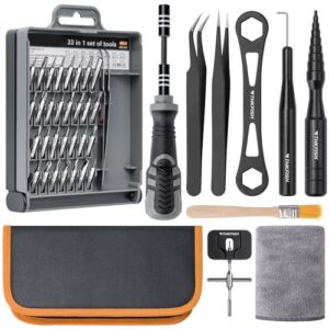 Wartungsset für Angelrollen, Rollenreinigung und Reparatur von THKFISH mit 33-in-1 Schraubendreher