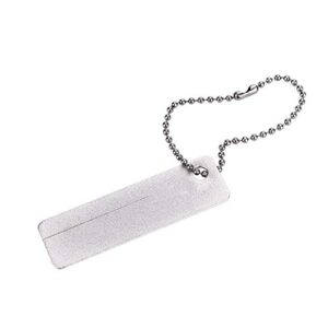 Taschenmesserschärfer, Angelhakenschärfer, Schleifwerkzeug mit Schlüsselanhänger für Outdoor-Messer und Angelhaken. Vielseitiges Werkzeug aus Hartem Adamas-Material.