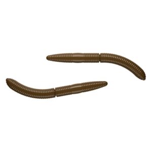 Erfolgreiche Waage Köder Fatty D'Worm, braune Farbe, 6,5 cm lang, ideal für verschiedene Fischarten