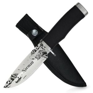 ADAM WILD Angelmesser mit Namen, Geschenk für Angler, personalisierbares Messer für Männer