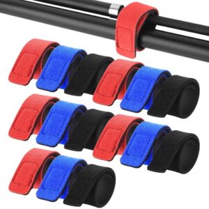 Angelruten Gurt Set, 15 Stück, hochwertige Neopren-Verstärkung für Angelrute, Elastische Passform mit bequemen Verschluss