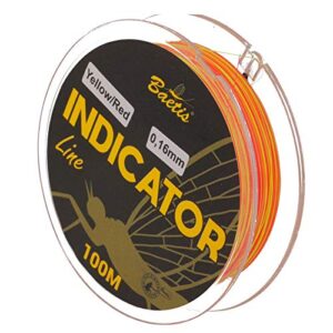 Baetis Indikator-Line in Gelb und Rot, 0,18 mm, 100 Meter lang