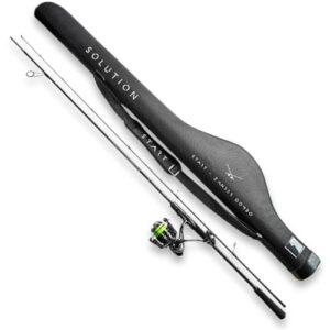 Angelset mit Spinnrute und Rolle für Einsteiger und Profis, ideal für Zander-Fang in Flüssen oder Stillgewässern, hochwertige Qualität und Komfort