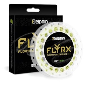 Delphin Flyrx Fliegenschnur WF 30m schwimmend - Hochwertige Ausrüstung für Angler und Wassersportler mit robuster Olivgrün-Farbe und hoher Geschwindigkeit