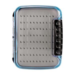 Fliegenfischbox für sichere Aufbewahrung von Flugzeugen, wasserdicht und leicht, ABS-Kunststoff, doppelseitiger Schlitz und transparenter Deckel.