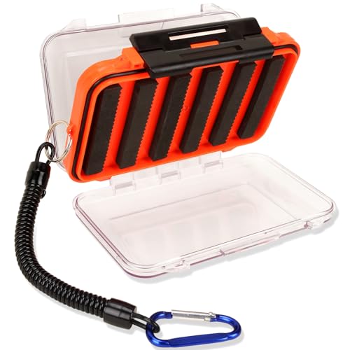 Fly Fishing Box, zweiseitiger transparenter Deckel, wasserdicht und leicht, ideal für Angelabenteuer im kalten oder warmen Wasser.