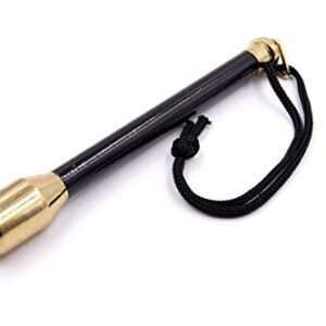 Fischtöter aus Kunststoff, schwarz mit Messingkopf für die Angel-Ausrüstung