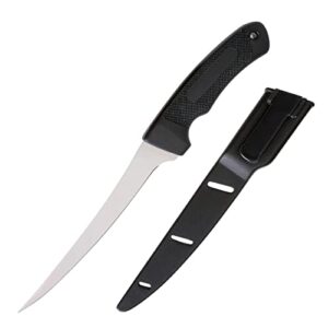 Generisches Angelmesser mit Messerscheide und Gürtelclip für den Fischfang, weiches Griffmaterial