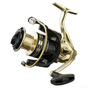 HY-8000 Angelrolle aus Vollmetall, feste Spule, robust und salzwasserbeständig für Brandungs- und Bootsangeln