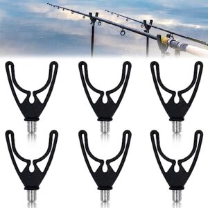 Angelrutenauflage, 6 PCS Rutenauflagen U-Form, Angelrutenhalter, Rutenauflage für Karpfenangeln, verstellbare Halterung, Zubehör für alle Rutenhalter