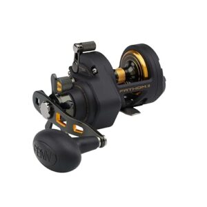 PENN Fathom II Star Drag Multirollen, 12| Recht - hochwertiges und zuverlässiges Rollen-Set für den Angler mit robustem Metallgehäuse und Versa-drag System