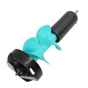 SEAFRONT Elektisches Eisbohrer-Set mit 6-Zoll-Blatt und Positionierer für den Notfall beim Angeln im Winter