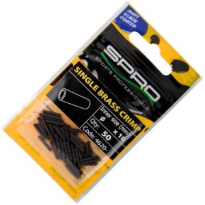 Quetschhülsen von Spro für Raubfischvorfänger, matt schwarz, Durchmesser: 2.00mm