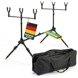 Tripod Set mit Tasche für Angeln, Rutenhalter für Karpfen Angeln, robust und widerstandsfähig