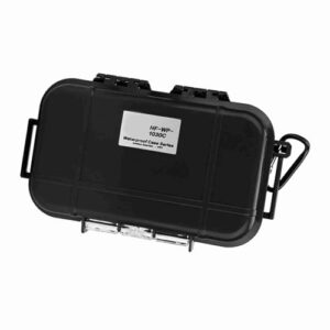 Stoßfeste Outdoor-Aufbewahrungsbox mit luftdichter Tragetasche und abnehmbarem Gummi-Pad für Camping, Angeln und Wandern