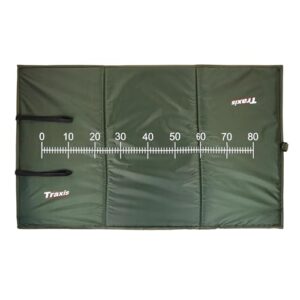 Traxis Abhakmatte für mobiles Angeln, fischfreundlich und leicht, 100 x 60 cm mit Mess- und Fotofunktion