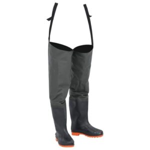 Wasserfeste Watstiefel von vidaXL, Hüftstiefel für Angler und Landwirte, dunkelgrün, Größe 44