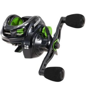 Fischerei-Reel mit 7,2:1 Hochgeschwindigkeit-Umsetzung, 16,3 kg Kohlefaser-Zugkraft und magnetischem Bremssystem für Salzwasser- und Süßwasserangeln.