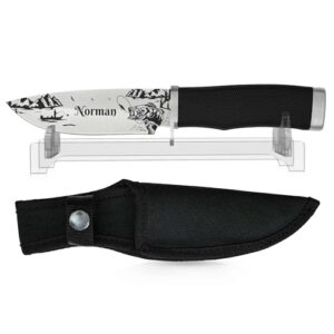 Personalisiertes Angelmesser mit Namen, einzigartiges Geschenk für Angler zum Geburtstag, Vatertag oder Weihnachten