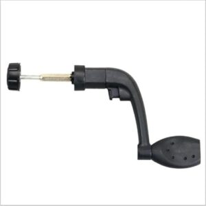 Ersatzgriff für Angelrolle, Kunststoffgehäuse, faltbarer Drehknopf, ergonomischer Griff, Reparaturteil für Spinnangelrolle, Schwarz, 1 Stück
