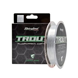 Hochwertige Angelschnur für Forellenfische mit Fluorocarbon-Beschichtung, Durchmesser 0.12 bis 0.25 mm, ideal für Spinnfischen und Wurftechniken